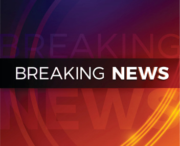 Words Breaking news against abstract background