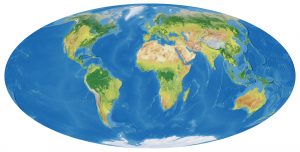 Mollweide Projection of the World