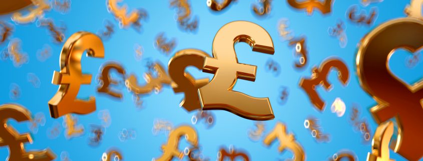 Floating £ pound signs