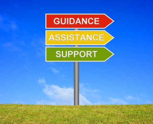 Guidance, Assistance, Support signpost