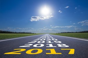 Straight road with future dates