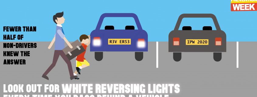 injury prevention week - car reversing lights awareness campaign