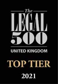 Legal 500 top tier 2021