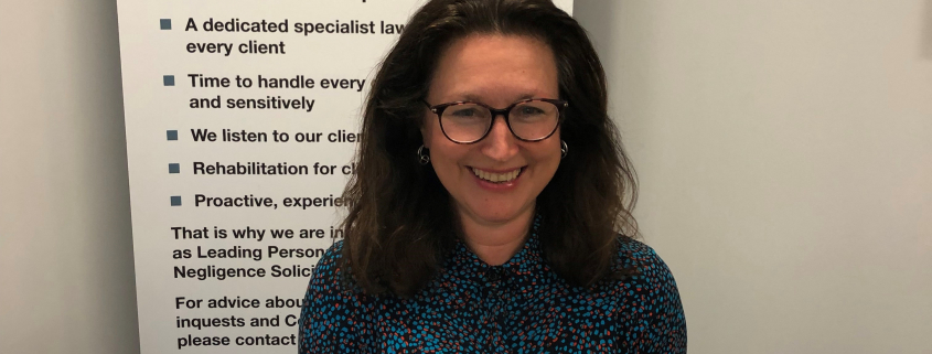 Julie with hand knitted bunnies and homemade biscuits